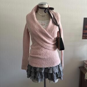 Pink ballet core sweater